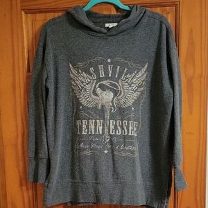 Gray Hooded Nashville Sweater